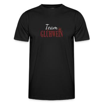 Glühwein Christmas Weihnachten Weihnachtsmarkt - Männer Funktions-T-Shirt - Schwarz - Vorne - AI Model Male 178 dark (178cm)
