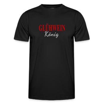 Glühwein Christmas Weihnachten Weihnachtsmarkt - Männer Funktions-T-Shirt - Schwarz - Vorne - AI Model Male 178 dark (178cm)