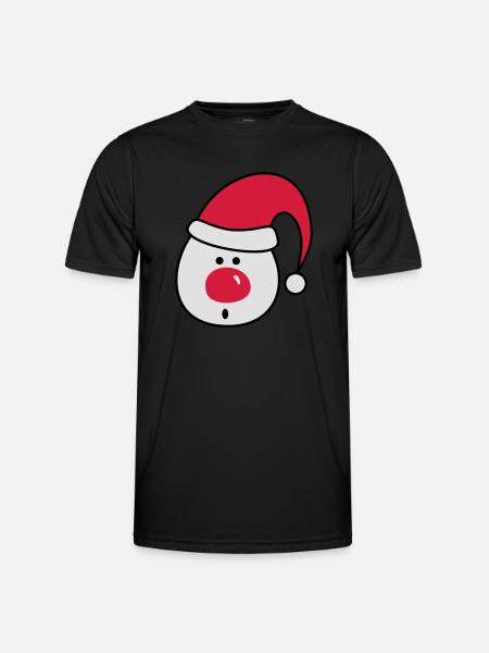 Nikolaus - Männer Funktions-T-Shirt - Schwarz