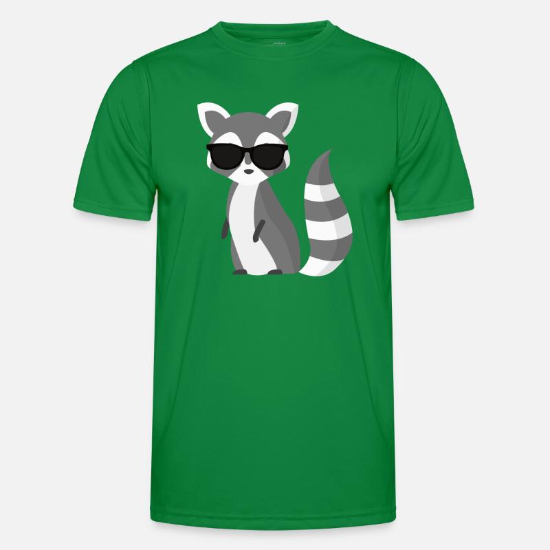 cooler Waschbär Männer Funktions-T-Shirt