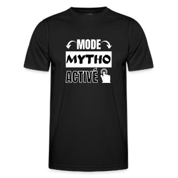 mode mytho - T-shirt sport Homme - noir - Devant - AI Model Male 178 dark (178cm)