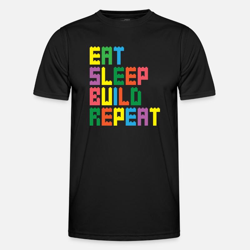 Brick Builder Brick Building Master Builder Men's Functional T-Shirt