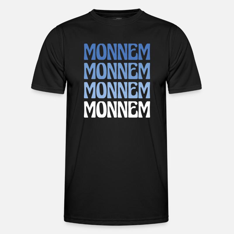 Monnem Mannheim Dialect Gift - Men's Functional T-Shirt - black