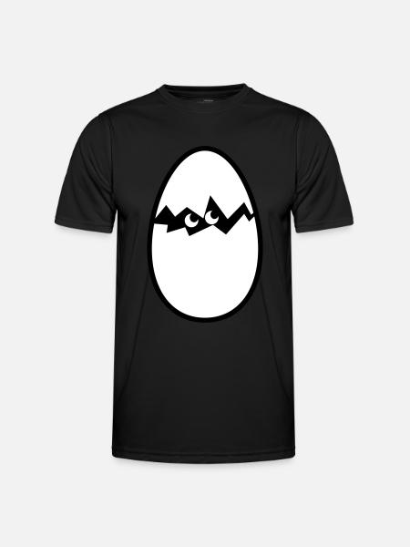 Egg with chicks - Men's Functional T-Shirt - black
