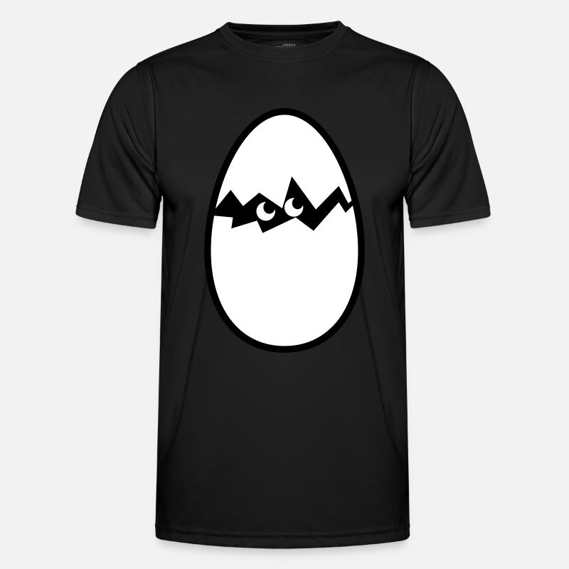 Egg with chicks - Men's Functional T-Shirt - black
