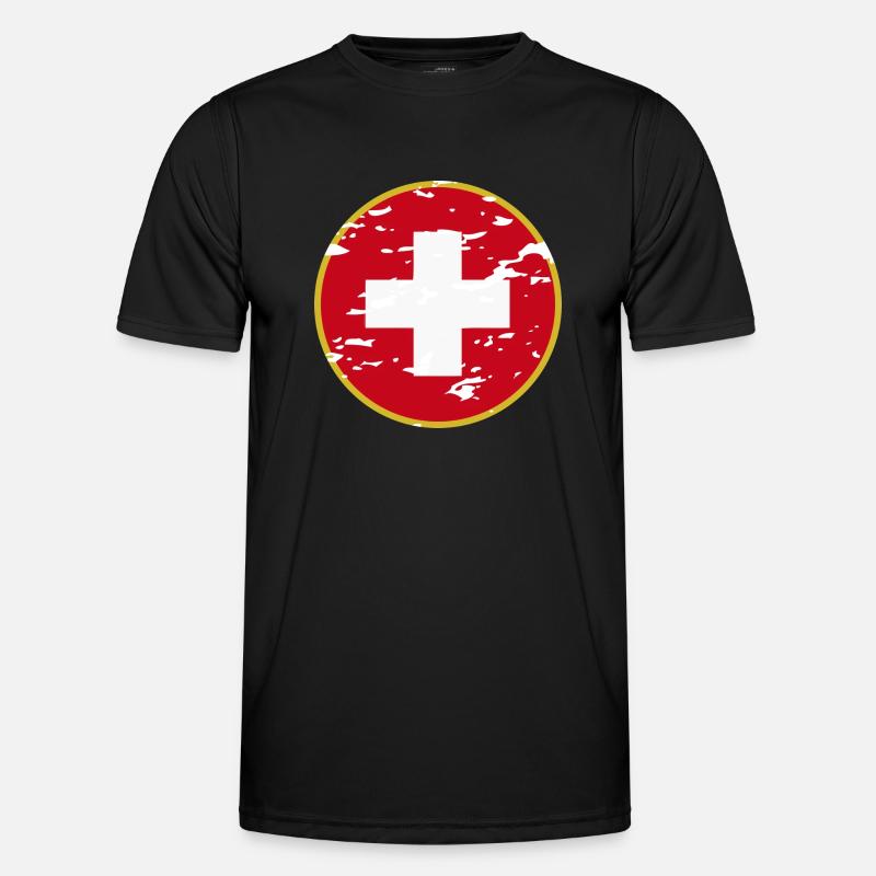 Schweiz-Style: Schweizer Mode Männer Funktions-T-Shirt