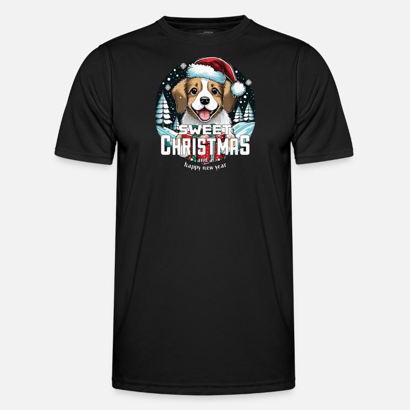 Chien de Noël Doux Noël T-shirt sport Homme