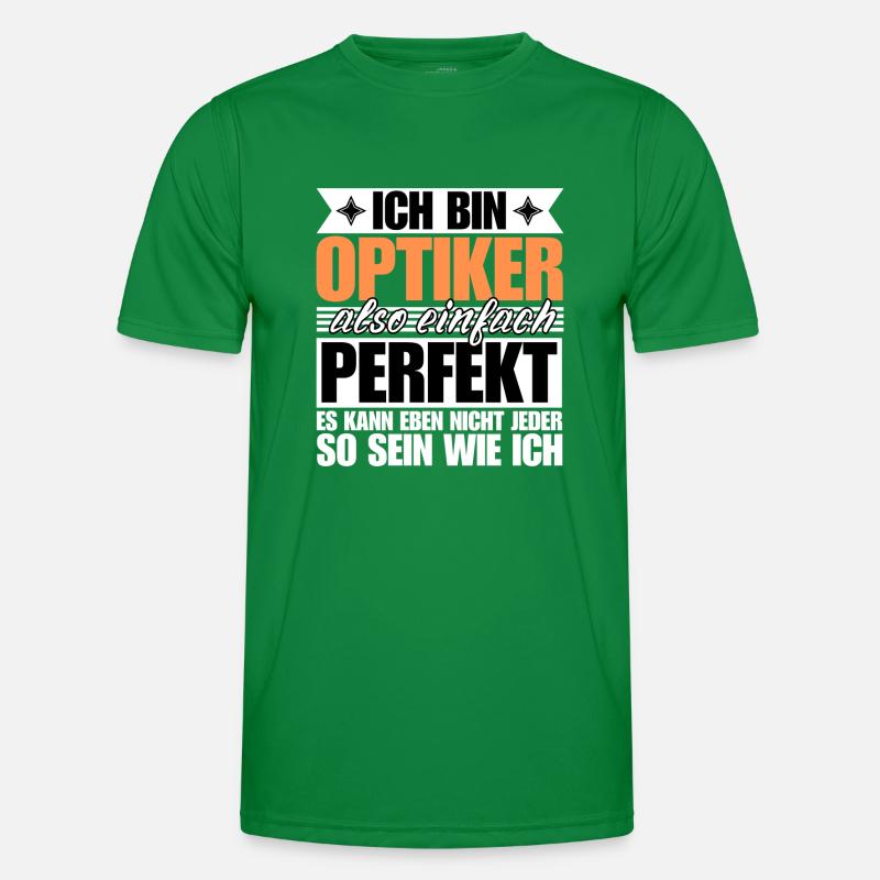 Perfekter Optiker Männer Funktions-T-Shirt