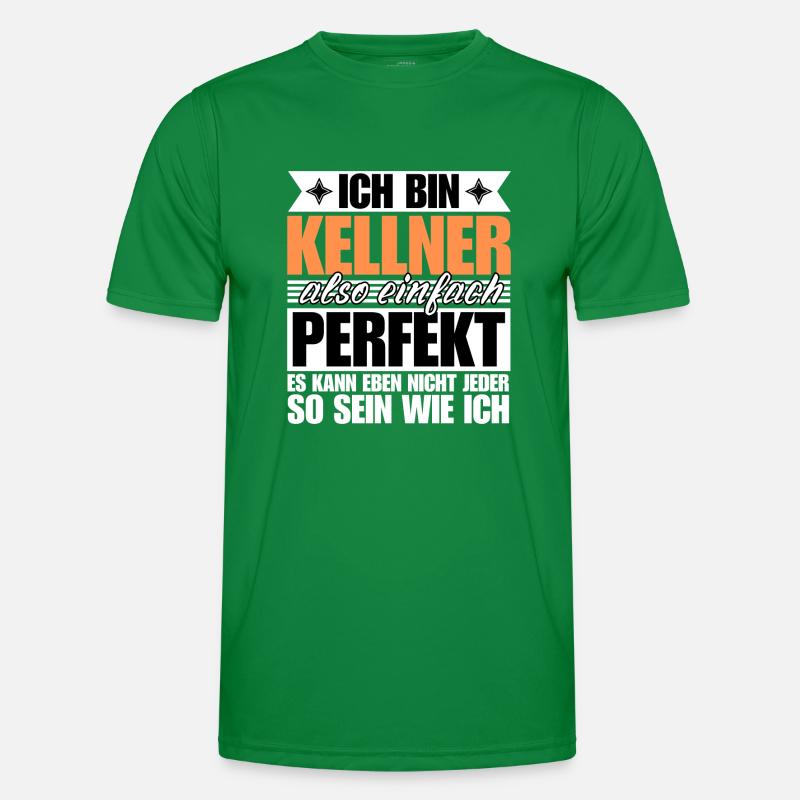 Perfekter Kellner Männer Funktions-T-Shirt