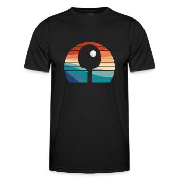 Cool Table Tennis Vintage Design - Men's Functional T-Shirt - black - Front - AI Model Male 178 dark (178cm)