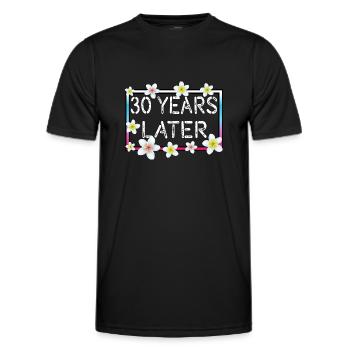 30 years later Birthday Gift - Men's Functional T-Shirt - black - Front - AI Model Male 178 dark (178cm)