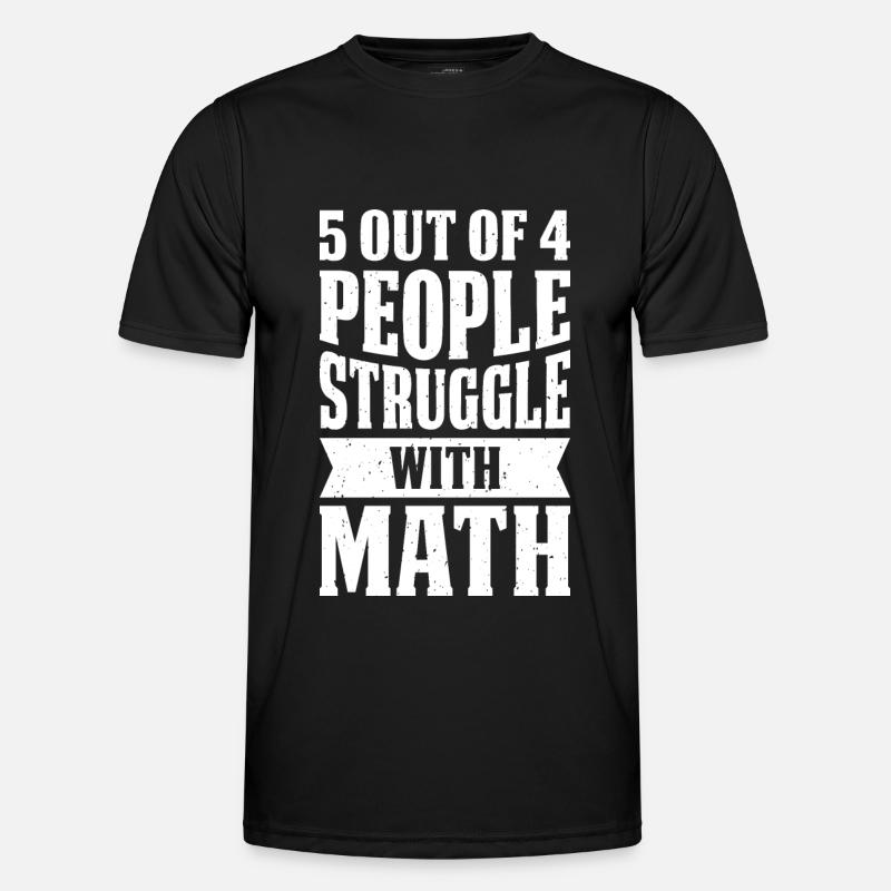 Math Mathe Teacher - Männer Funktions-T-Shirt - Schwarz
