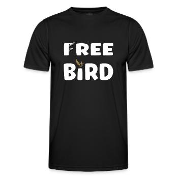 Free Bird - frei wie ein Vogel - T-shirt sport Homme - noir - Devant - AI Model Male 178 dark (178cm)