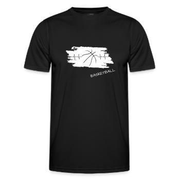 Basketball basketball Streetball - Männer Funktions-T-Shirt - Schwarz - Vorne - AI Model Male 178 dark (178cm)