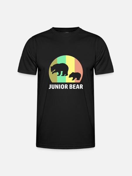 Dad and son partner look - Men's Functional T-Shirt - black