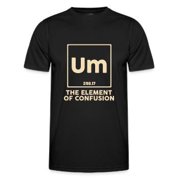 Biologist Bio Chemistry Sun Code Science - Men's Functional T-Shirt - black - Front - AI Model Male 178 dark (178cm)
