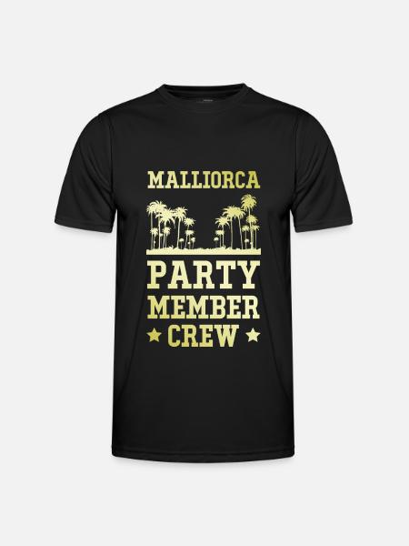 Mallorca Party Crew - Männer Funktions-T-Shirt - Schwarz