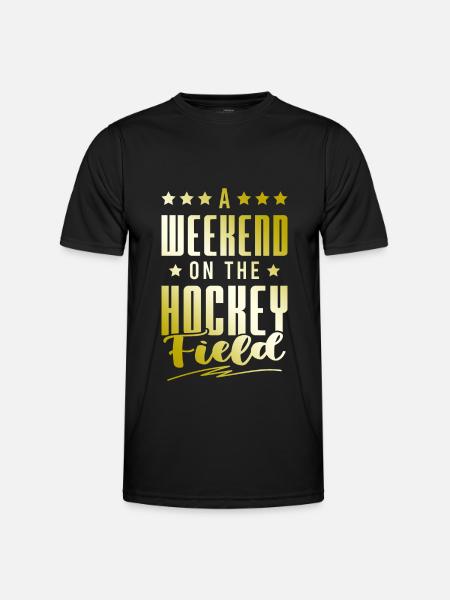 fieldhockey wochenende - Männer Funktions-T-Shirt - Schwarz