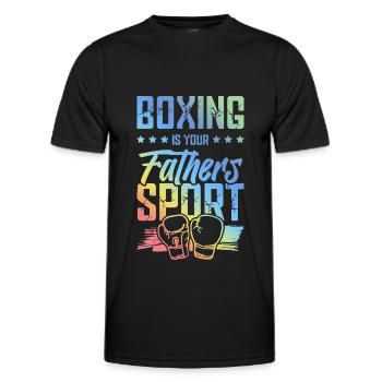 Boxe Papa Boxe Arts Martiaux - T-shirt sport Homme - noir - Devant - AI Model Male 178 dark (178cm)