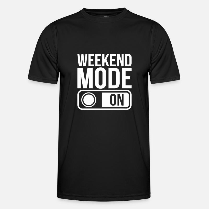 Weekend Mode On - Men's Functional T-Shirt - black