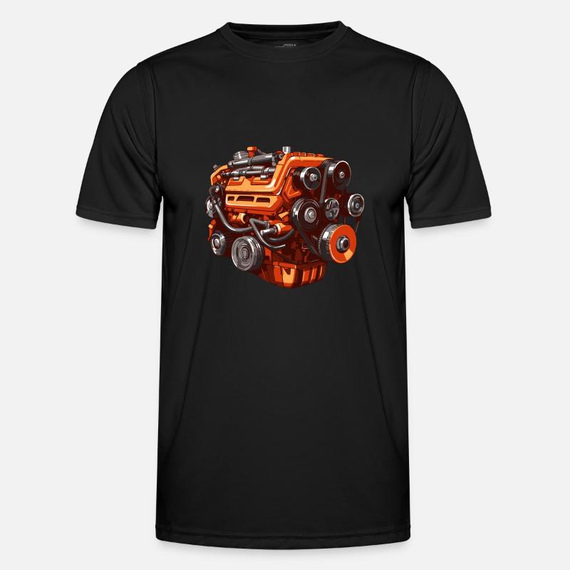 Mechanical Car Engineer Phase Engine Men's Functional T-Shirt