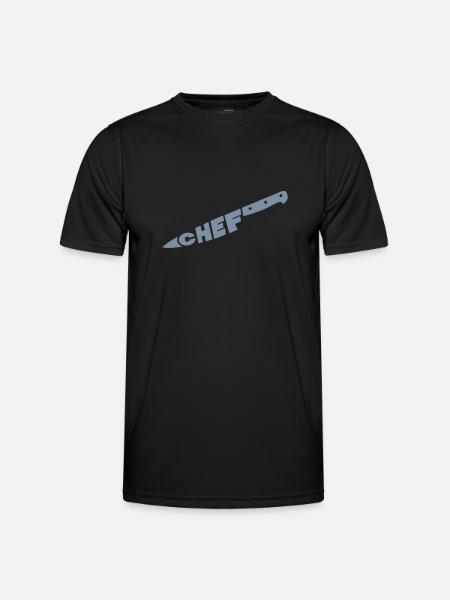 chef couteau - Men's Functional T-Shirt - black
