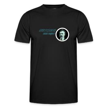 Nietzsche avait raison ! - T-shirt sport Homme - noir - Devant - AI Model Male 178 dark (178cm)