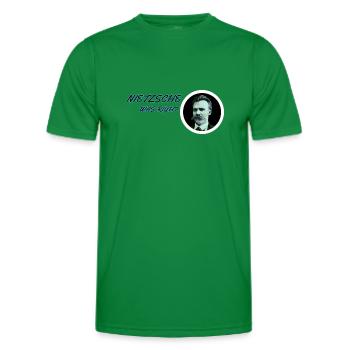 Nietzsche avait raison ! - T-shirt sport Homme - vert - Devant - AI Model Male 178 dark (178cm)