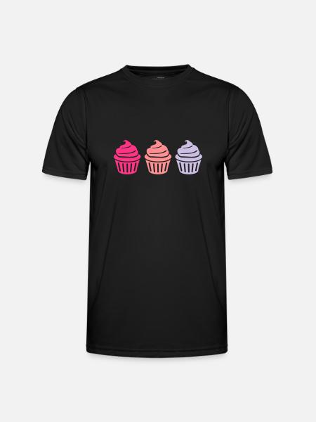 Cupcake - Men's Functional T-Shirt - black