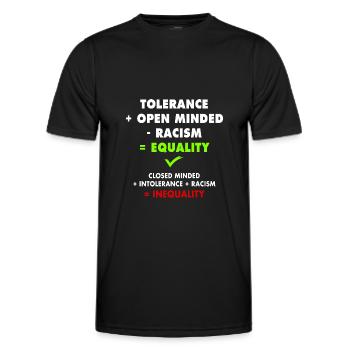 Say NO to inequalities ! - Men's Functional T-Shirt - black - Front - AI Model Male 178 dark (178cm)