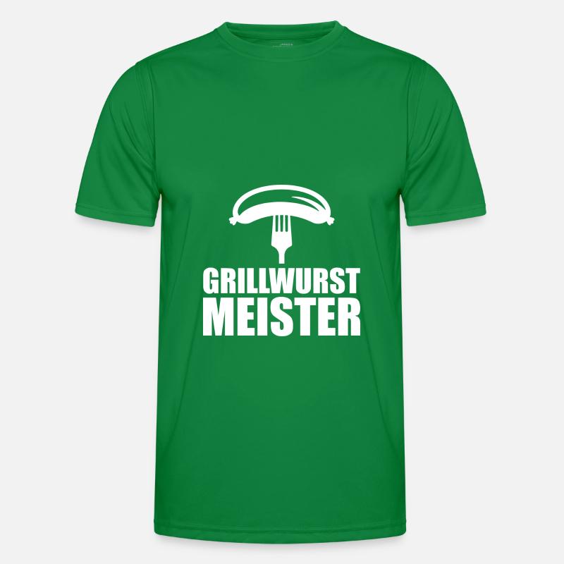 Grillen Grillwurst BBQ Grill Geschenkidee Männer Funktions-T-Shirt