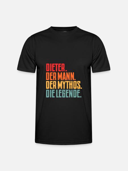 Dieter Geschenkidee - Männer Funktions-T-Shirt - Schwarz