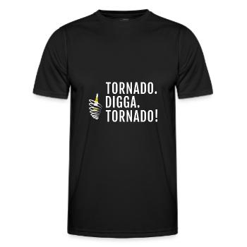 Tornado entzünden Mallorca Bier - Männer Funktions-T-Shirt - Schwarz - Vorne - AI Model Male 178 dark (178cm)
