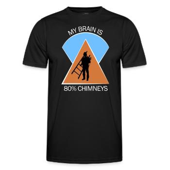 Chimney Sweep Chimney Sweep - Men's Functional T-Shirt - black - Front - AI Model Male 178 dark (178cm)