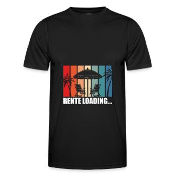 Rente loading Ruhestand Renteneintritt Geschenke - Männer Funktions-T-Shirt - Schwarz - Vorne - AI Model Male 178 dark (178cm)