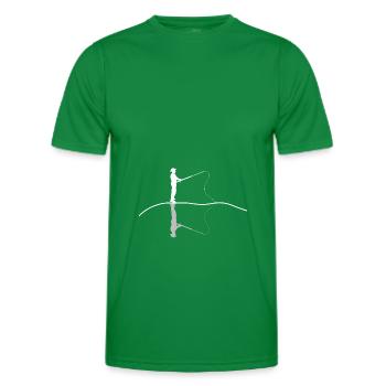 angler - Men's Functional T-Shirt - kelly green - Front - AI Model Male 178 dark (178cm)