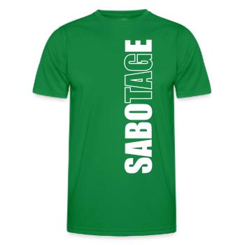Sabotage Tag - Männer Funktions-T-Shirt - Kelly Green - Vorne - AI Model Male 178 dark (178cm)