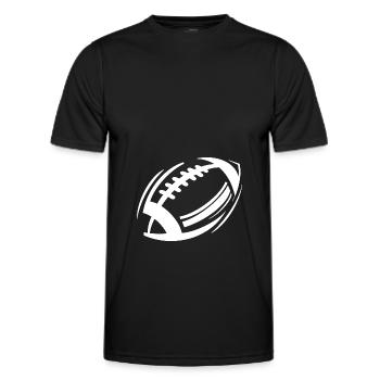 Football American Football - Männer Funktions-T-Shirt - Schwarz - Vorne - AI Model Male 178 dark (178cm)