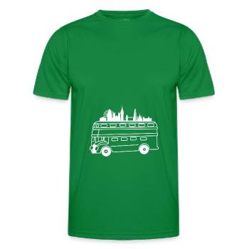 Londres Angleterre UK - T-shirt sport Homme - vert - Devant - AI Model Male 178 dark (178cm)