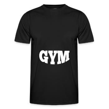 Gym Sport Kraftsport - Men's Functional T-Shirt - black - Front - AI Model Male 178 dark (178cm)