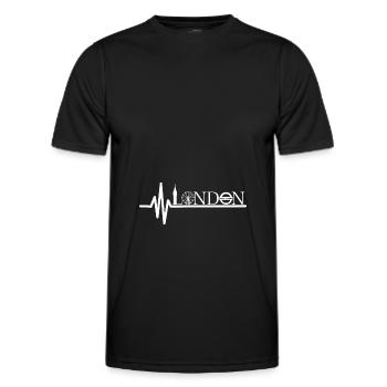 Londres Angleterre UK - T-shirt sport Homme - noir - Devant - AI Model Male 178 dark (178cm)