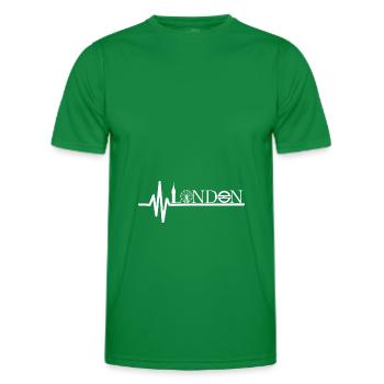 Londres Angleterre UK - T-shirt sport Homme - vert - Devant - AI Model Male 178 dark (178cm)
