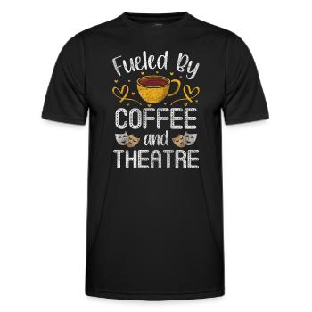 Scène théâtrale Broadway - T-shirt sport Homme - noir - Devant - AI Model Male 178 dark (178cm)