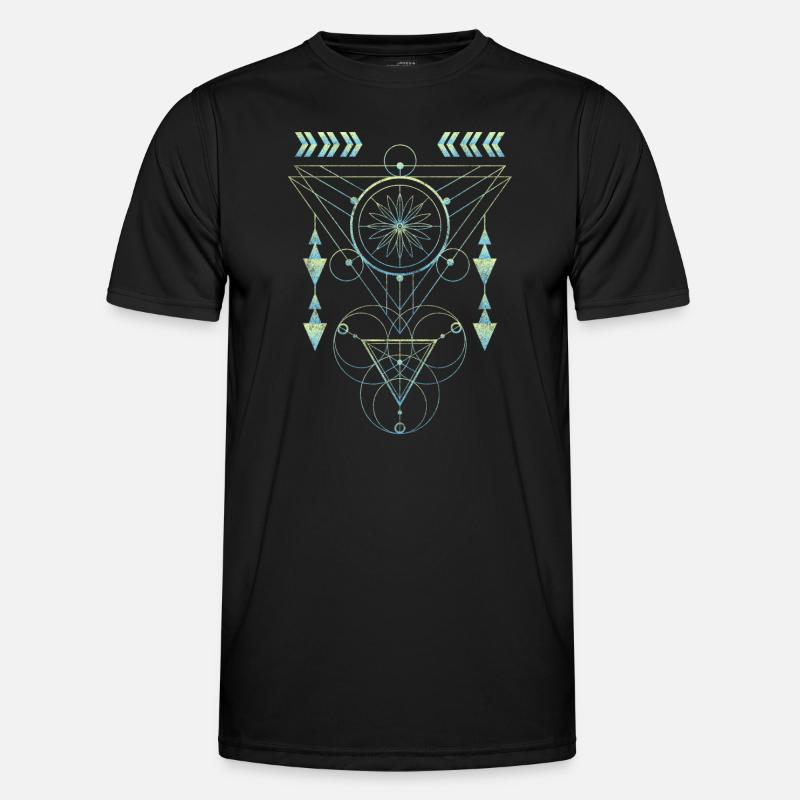 Runes, Symbolism, Religion, Elements - Men's Functional T-Shirt - black