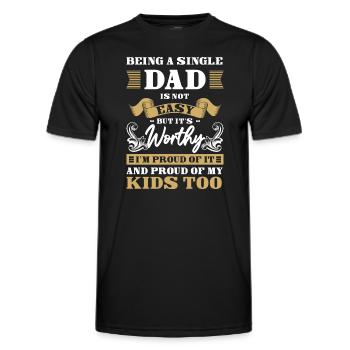 Eltern Stolz Solo Nachwuchs - Männer Funktions-T-Shirt - Schwarz - Vorne - AI Model Male 178 dark (178cm)