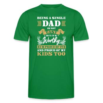 Parents Pride Solo Offspring - Men's Functional T-Shirt - kelly green - Front - AI Model Male 178 dark (178cm)