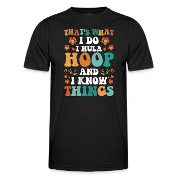 Motivation de l’entraînement physique de Hullern - T-shirt sport Homme - noir - Devant - AI Model Male 178 dark (178cm)