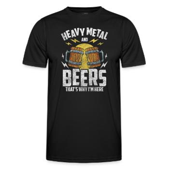 Metal Band - Männer Funktions-T-Shirt - Schwarz - Vorne - AI Model Male 178 dark (178cm)