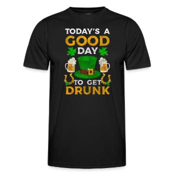 Irlandais Envie de voyager Bonheur Irlandais - T-shirt sport Homme - noir - Devant - AI Model Male 178 dark (178cm)