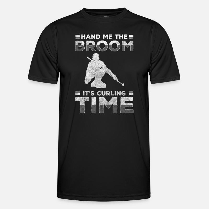 Curling Team Rink - Men's Functional T-Shirt - black